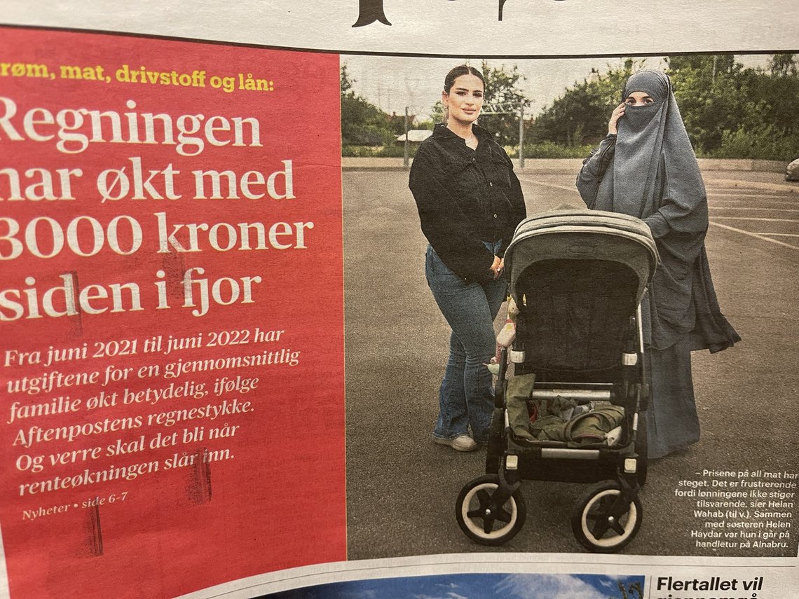 Forsiden på Aftenposten onsdag 13. juli 2022. Forsiden på Aftenposten onsdag 13. juli 2022.