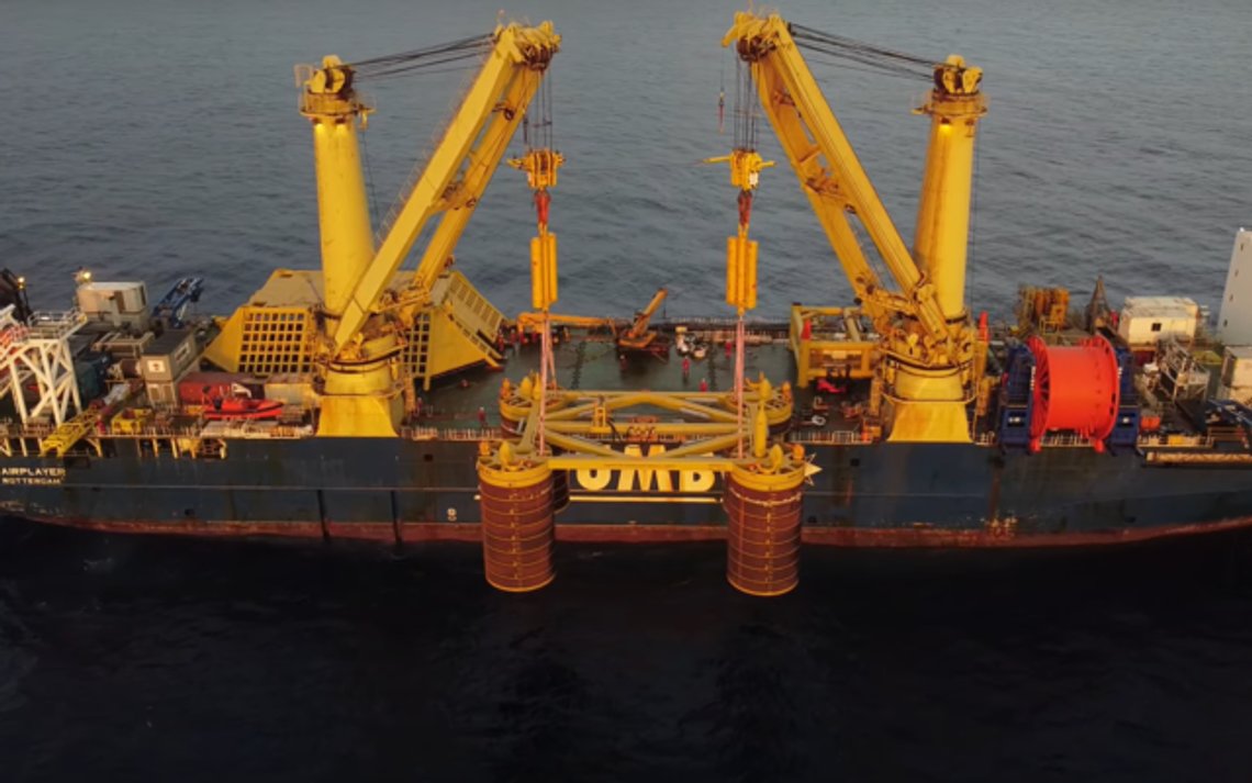 Fra karish-feltet. foto: skjermdump Fra karish-feltet. foto: skjermdump