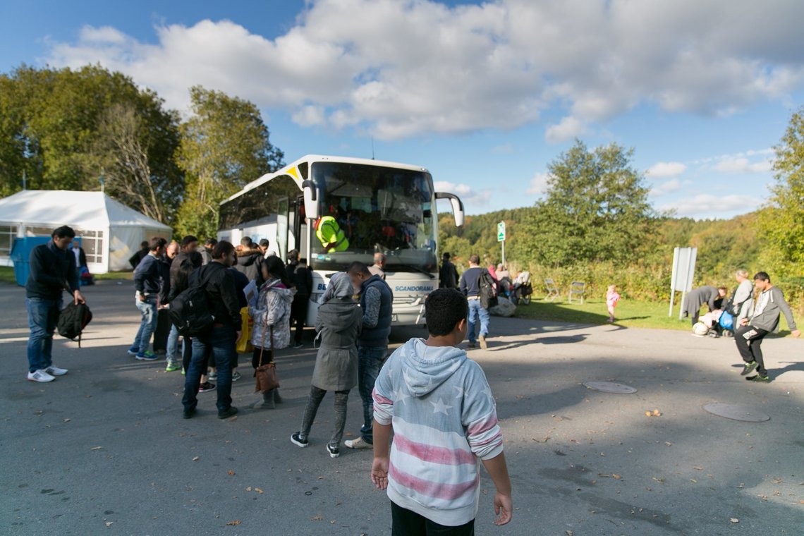 Flyktningstrømmen til Sverige fortsetter, til tross for løfter om det motsatte.
Foto: Tomislav Stjepic pressefoto Migrationsverket Flyktningstrømmen til Sverige fortsetter, til tross for løfter om det motsatte.
Foto: Tomislav Stjepic pressefoto Migrationsverket