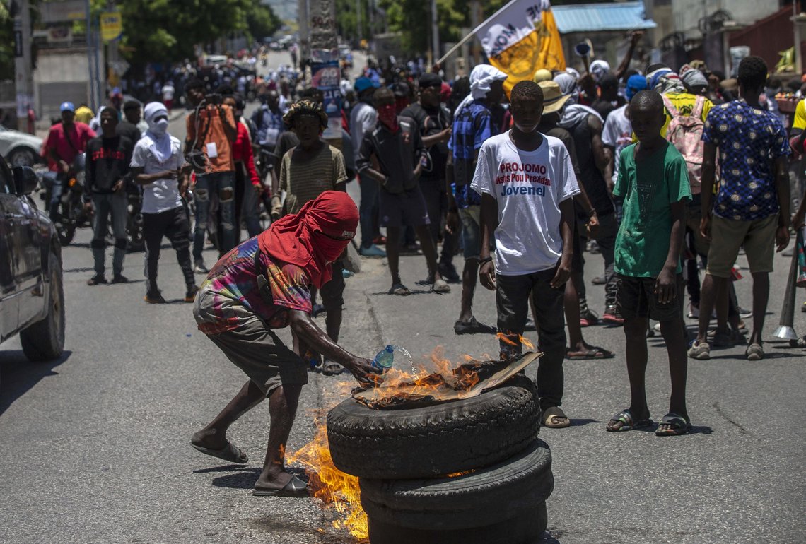 Port-au-Prince, Haiti, i juli 2022. Foto: Odelyn Joseph, Ap-NTB. Port-au-Prince, Haiti, i juli 2022. Foto: Odelyn Joseph, Ap-NTB.