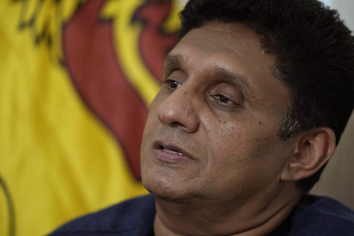 Opposisjonsleder Sajith Premadasa vil ikke kjempe om å bli ny president på kriserammede Sri Lanka. Foto: Eranga Jayawardena / AP / NTB Opposisjonsleder Sajith Premadasa vil ikke kjempe om å bli ny president på kriserammede Sri Lanka. Foto: Eranga Jayawardena / AP / NTB