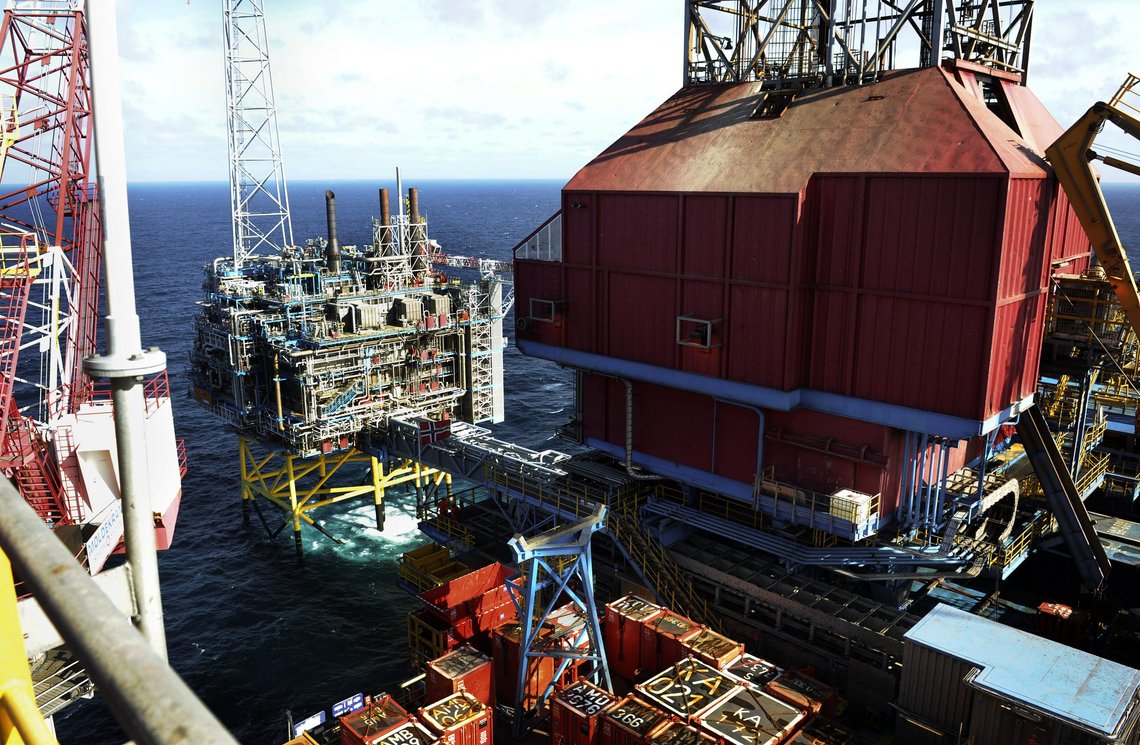 Produksjonen ved Sleipner-feltet i Nordsjøen er stengt inntil videre etter gasslekkasjer mandag, opplyser Equinor. Foto: Marit Hommedal / NTB Produksjonen ved Sleipner-feltet i Nordsjøen er stengt inntil videre etter gasslekkasjer mandag, opplyser Equinor. Foto: Marit Hommedal / NTB