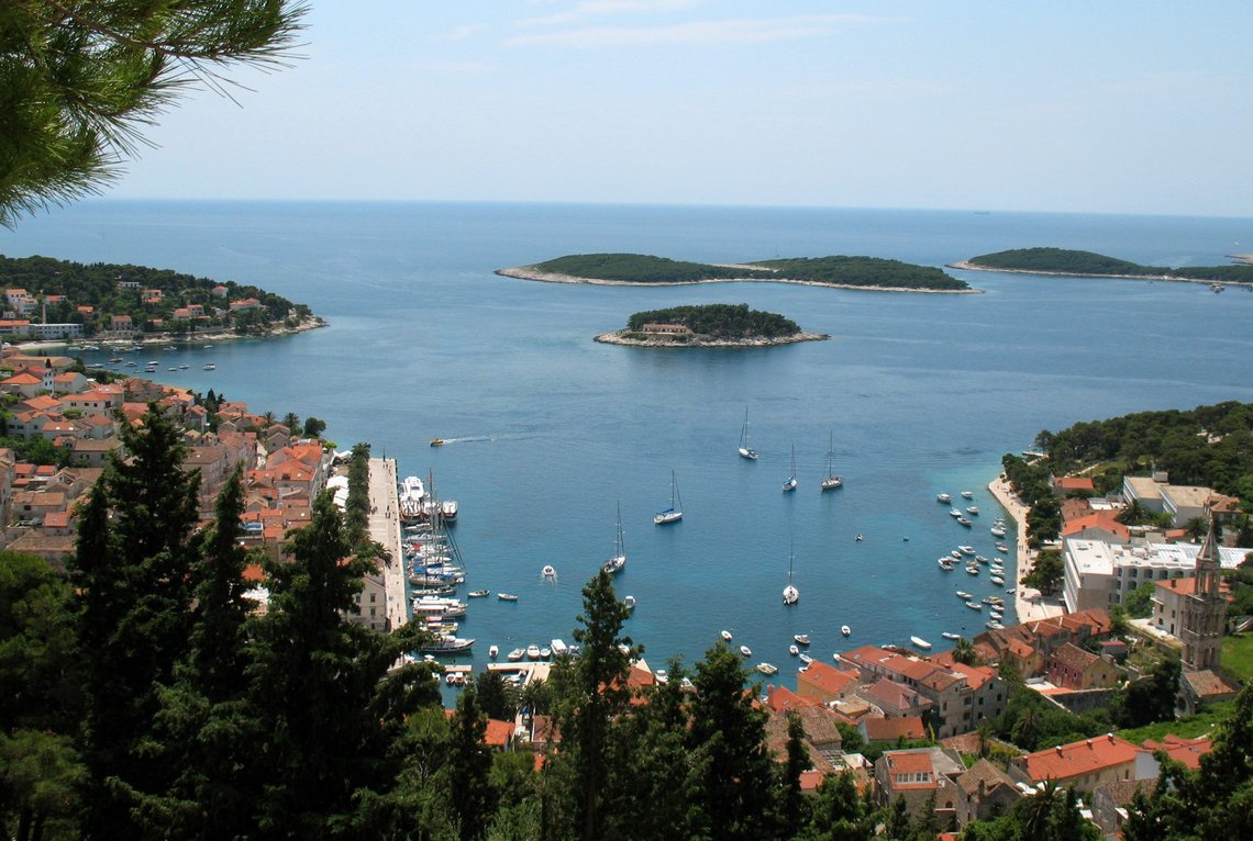 This May 2007 photo shows a view of the Croatian town of Hvar. Located east of Italy across the Adriatic Sea, Croatia expects over 200,000 American visitors this year _ nearly double the number that arrived in 2005. It also tied for the No. 2 hot destination this year in a survey by the U.S. Tour Operators. (AP Photo/Sheila Norman-Culp) This May 2007 photo shows a view of the Croatian town of Hvar. Located east of Italy across the Adriatic Sea, Croatia expects over 200,000 American visitors this year _ nearly double the number that arrived in 2005. It also tied for the No. 2 hot destination this year in a survey by the U.S. Tour Operators. (AP Photo/Sheila Norman-Culp)