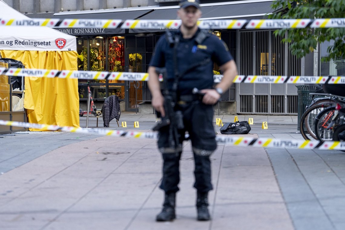 To menn ble drept og 21 personer skadd da en mann løsnet skudd mot utesteder i Oslo sentrum forrige helg. Foto: Javad Parsa / NTB To menn ble drept og 21 personer skadd da en mann løsnet skudd mot utesteder i Oslo sentrum forrige helg. Foto: Javad Parsa / NTB