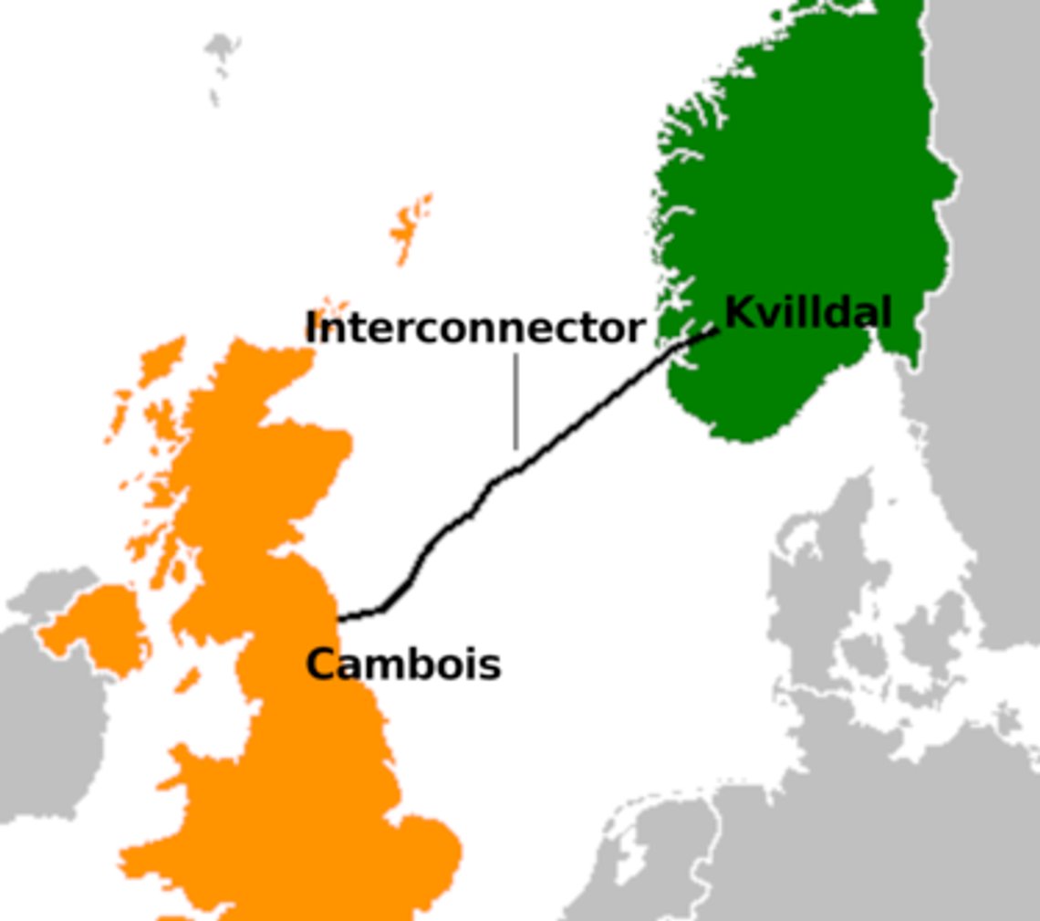 North Sea Link knytter Norge til det britiske energimarkedet. Dette kan bli katastrofalt for norske husholdninger. Foto: Wikipedia North Sea Link knytter Norge til det britiske energimarkedet. Dette kan bli katastrofalt for norske husholdninger. Foto: Wikipedia