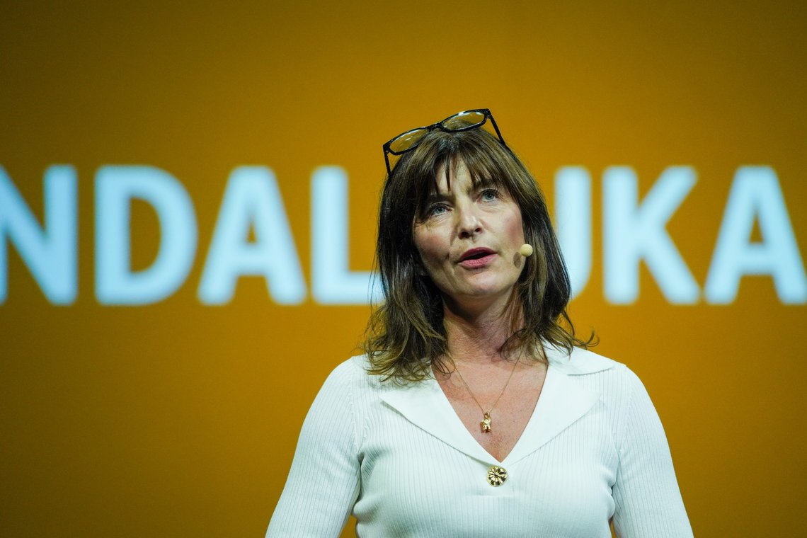 Arendal 20220815.
Kjersti Løken Stavrum under en pressekonferanse der Ytringsfrihetskommisjonen legger frem sin rapport under Arendalsuka 2022
Foto: Ole Berg-Rusten / NTB Arendal 20220815.
Kjersti Løken Stavrum under en pressekonferanse der Ytringsfrihetskommisjonen legger frem sin rapport under Arendalsuka 2022
Foto: Ole Berg-Rusten / NTB