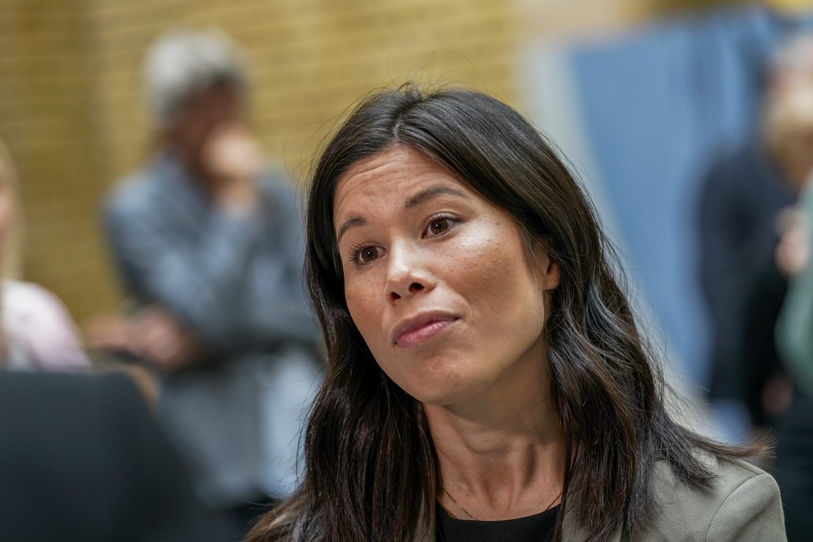 MDGs Lan Marie Berg mener det er på høy tid at alle kvinner får mensenfri med lønn.
Foto: Stian Lysberg Solum / NTB MDGs Lan Marie Berg mener det er på høy tid at alle kvinner får mensenfri med lønn.
Foto: Stian Lysberg Solum / NTB