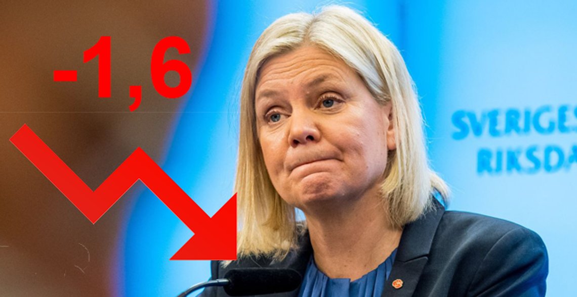 Er Magdalena Andersson (S) snart ferdig som svensk statsminister? Foto: Pelle Nilsson SPA Er Magdalena Andersson (S) snart ferdig som svensk statsminister? Foto: Pelle Nilsson SPA