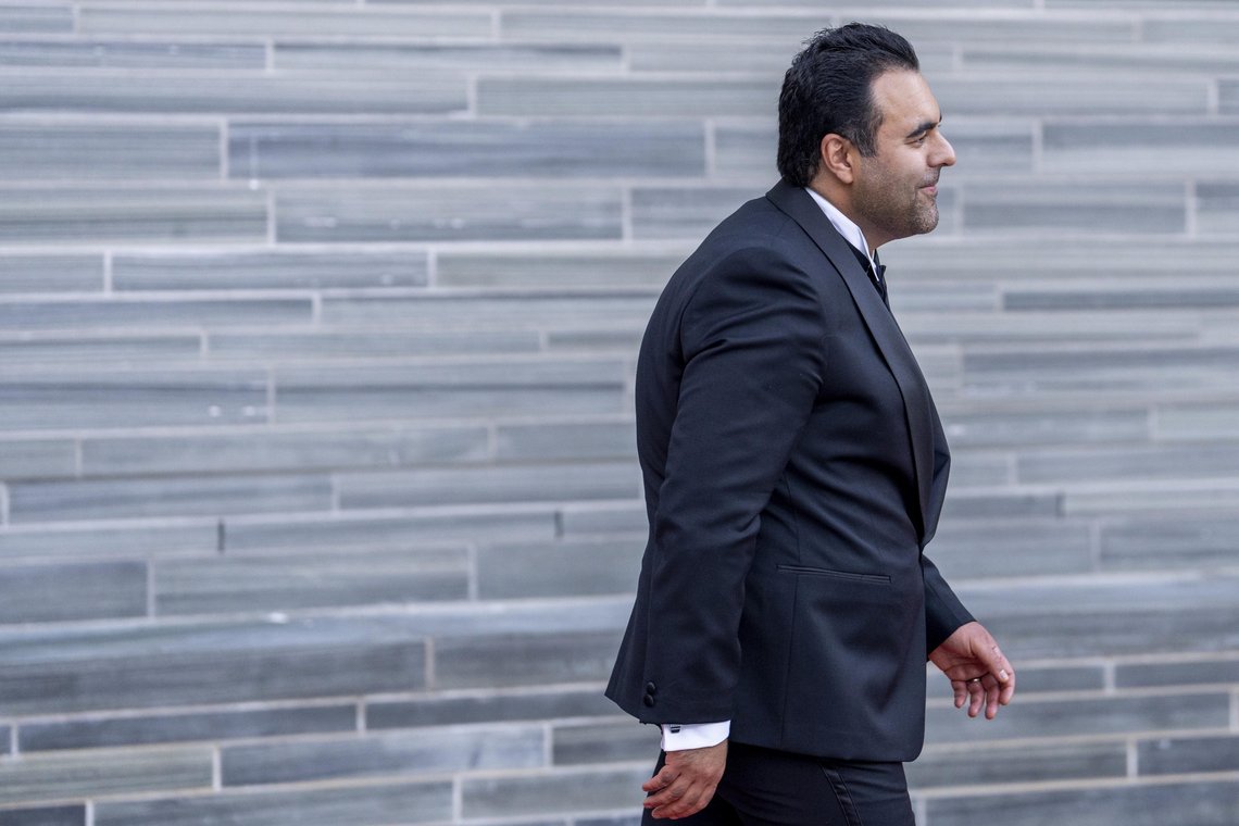 Oslo 20220610.
Stortingspresident Masud Gharahkhani (Ap) deltar på offisiell middag i forbindelse med åpning av Nasjonalmuseet.
Foto: Javad Parsa / NTB Oslo 20220610.
Stortingspresident Masud Gharahkhani (Ap) deltar på offisiell middag i forbindelse med åpning av Nasjonalmuseet.
Foto: Javad Parsa / NTB