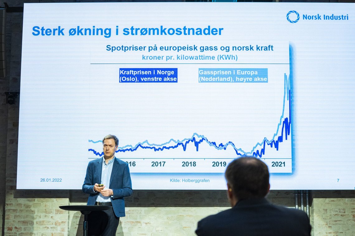 Knut Sunde da Norsk Industri presenterte konjunkturrapporten tidligere i år. Foto: Håkon Mosvold Larsen / NTB Knut Sunde da Norsk Industri presenterte konjunkturrapporten tidligere i år. Foto: Håkon Mosvold Larsen / NTB