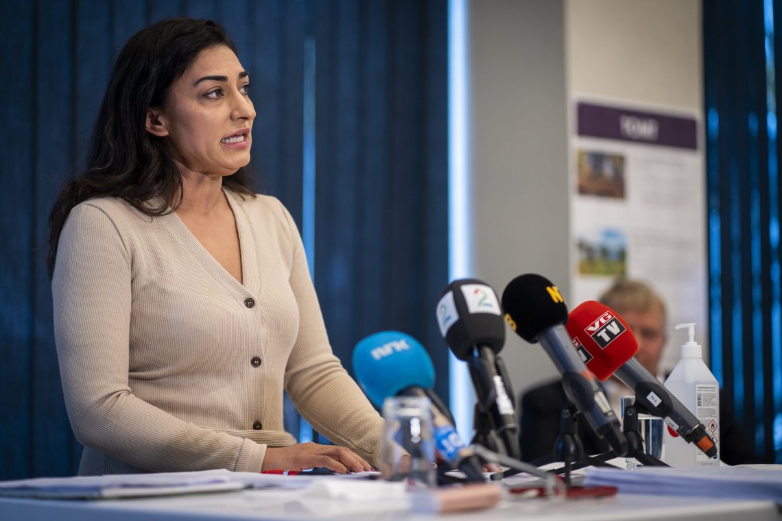Shabana Rehman er tildelt årets Ossietzkypris for sin utøvelse av ytringsfriheten. Her er hun fotografert i 2020, før hun ble syk. Foto: Heiko Junge / NTB Shabana Rehman er tildelt årets Ossietzkypris for sin utøvelse av ytringsfriheten. Her er hun fotografert i 2020, før hun ble syk. Foto: Heiko Junge / NTB