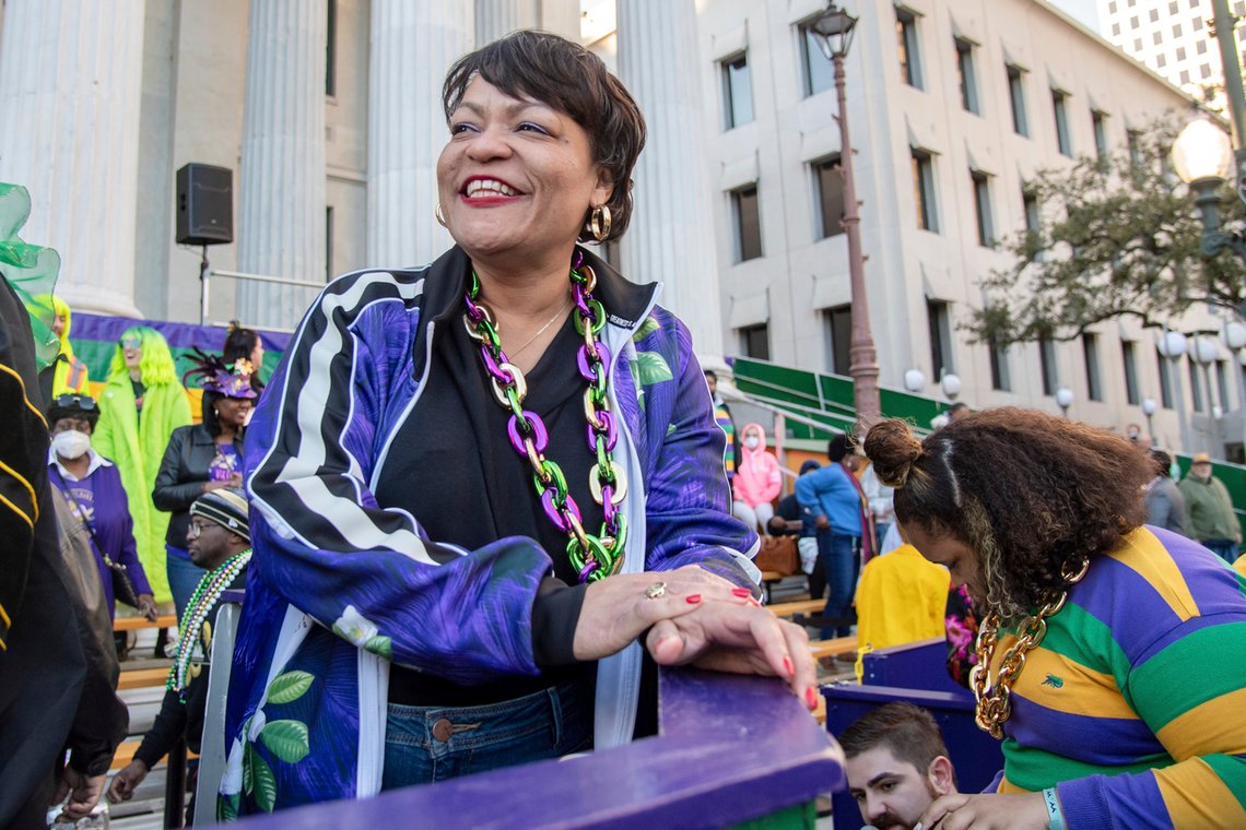 New Orleans ordfører LaToya Cantrell møtte opp i en rettssak for å beskytte og støtte den kriminelle. Foto: Amy Harris/ Invision/ AP/ NTB New Orleans ordfører LaToya Cantrell møtte opp i en rettssak for å beskytte og støtte den kriminelle. Foto: Amy Harris/ Invision/ AP/ NTB
