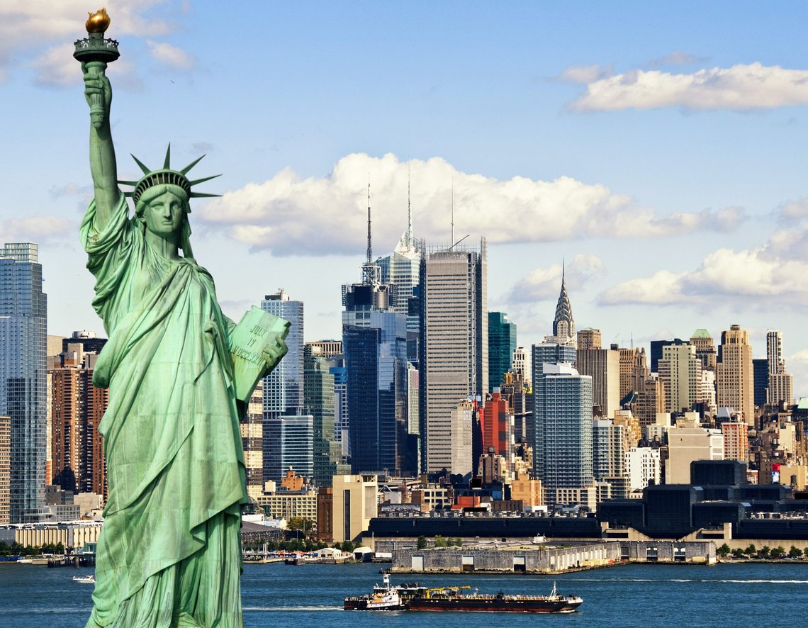 New Cork City with Statue of Liberty skyline cityscape. Shutterstock contributor: shutterupeire from Ireland. New Cork City with Statue of Liberty skyline cityscape. Shutterstock contributor: shutterupeire from Ireland.