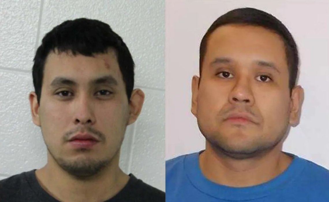 Politiet i Canada jakter på de to mistenkte navngitte: Damien Sanderson og Myles Sanderson Politiet i Canada jakter på de to mistenkte navngitte: Damien Sanderson og Myles Sanderson