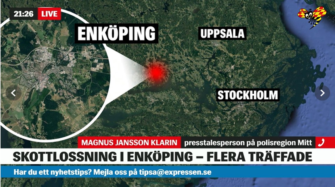 Foto: Skjermdump video Expressen Foto: Skjermdump video Expressen