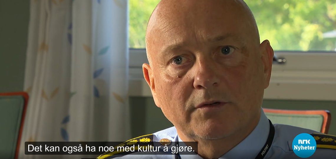 John Roger Lund, leder i Oslo-politiets enhet øst. Skjermdump, NRK Dagsrevyen John Roger Lund, leder i Oslo-politiets enhet øst. Skjermdump, NRK Dagsrevyen
