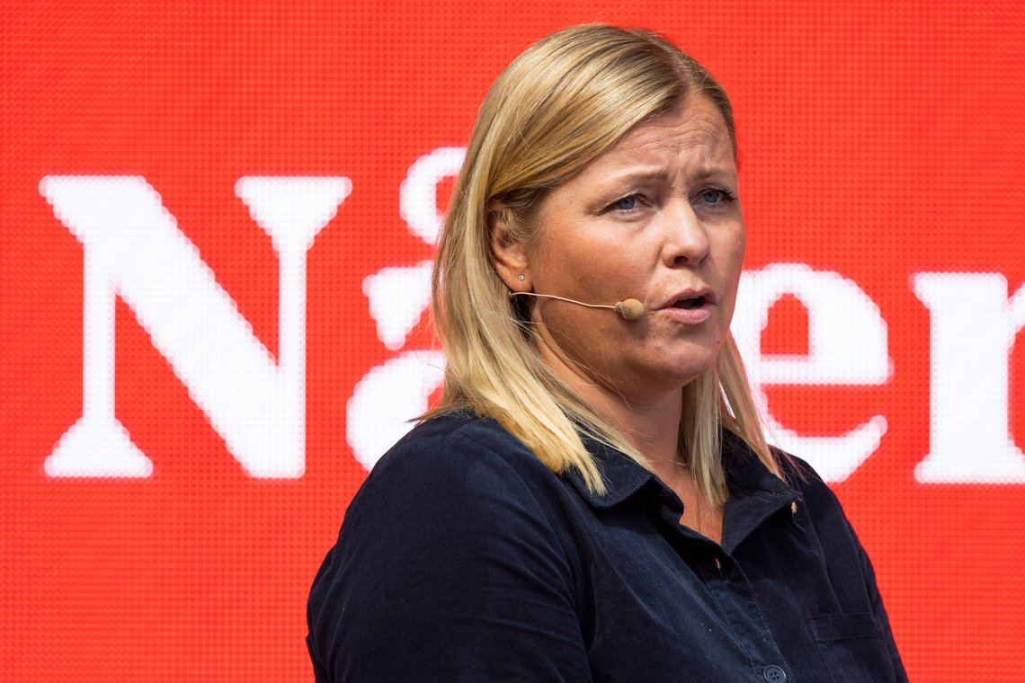 Arendal 20210818.
Partisekretær Kjersti Stenseng på Arbeiderpartiets partitime under Arendalsuka.
Foto: Tor Erik Schrøder / NTB Arendal 20210818.
Partisekretær Kjersti Stenseng på Arbeiderpartiets partitime under Arendalsuka.
Foto: Tor Erik Schrøder / NTB