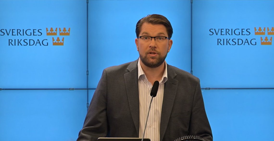 Jimmie Åkesson (SD). Foto: Roger Sahlström Jimmie Åkesson (SD). Foto: Roger Sahlström