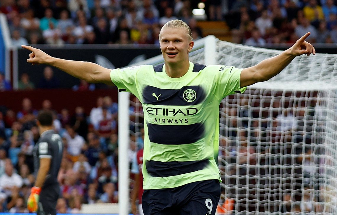 Erling Braut Haaland har vært en umiddelbar suksess i Manchester City-drakten. Foto: Reuters/ Andrew Boyers/ NTB Erling Braut Haaland har vært en umiddelbar suksess i Manchester City-drakten. Foto: Reuters/ Andrew Boyers/ NTB