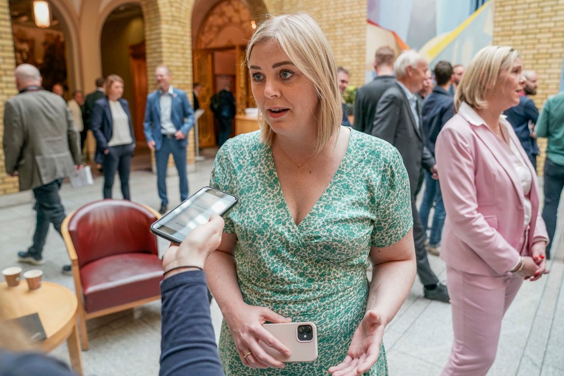 Høyre-nestleder Tina Bru (H) bekrefter at hun har fått varsel om skattesmell fra Skatteetaten. Foto: Stian Lysberg Solum / NTB Høyre-nestleder Tina Bru (H) bekrefter at hun har fått varsel om skattesmell fra Skatteetaten. Foto: Stian Lysberg Solum / NTB