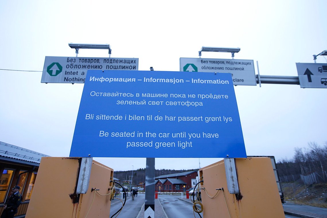 Storskog grensekontrollsted utenfor Kirkenes.
Foto: Vidar Ruud / NTB Storskog grensekontrollsted utenfor Kirkenes.
Foto: Vidar Ruud / NTB
