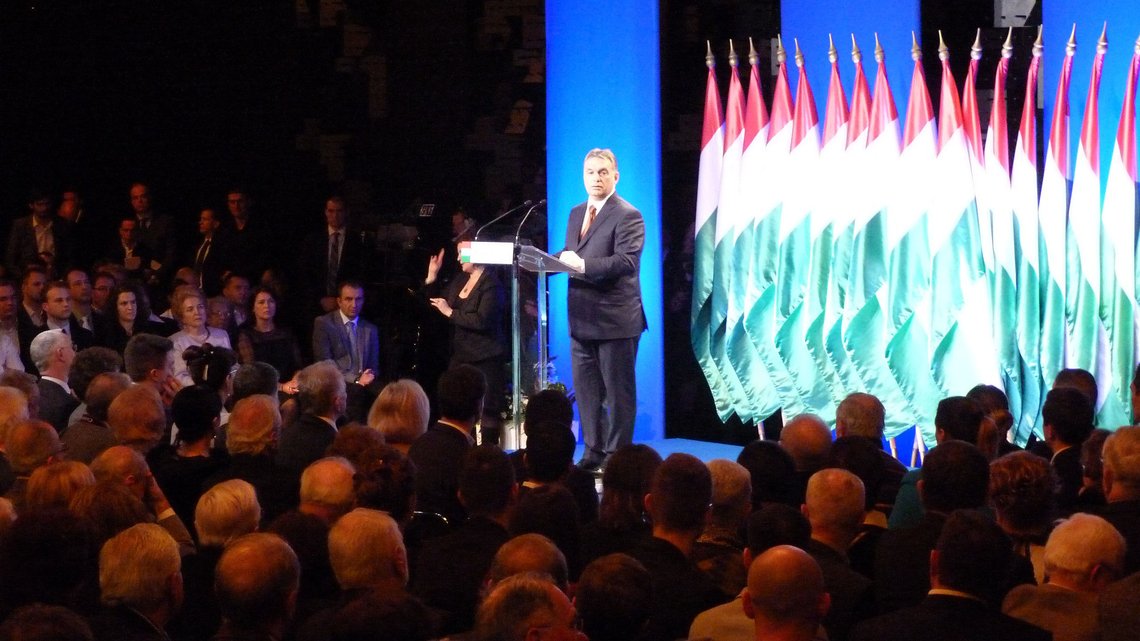 Viktor Orbán under en tidligere opptreden i Budapest. Foto: Wikimedia Commons Viktor Orbán under en tidligere opptreden i Budapest. Foto: Wikimedia Commons