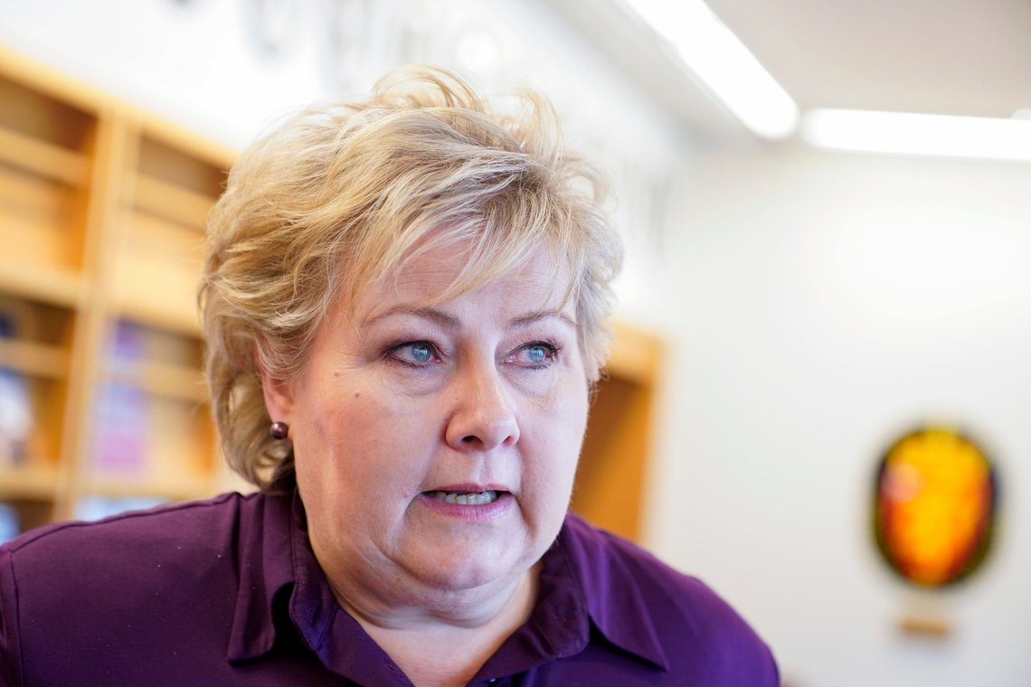 Oslo 20220426.
Høyre-leder og tidligere statsminister Erna Solberg kommenterer innholdet i Koronakommisjonens rapport.
Foto: Håkon Mosvold Larsen / NTB Oslo 20220426.
Høyre-leder og tidligere statsminister Erna Solberg kommenterer innholdet i Koronakommisjonens rapport.
Foto: Håkon Mosvold Larsen / NTB