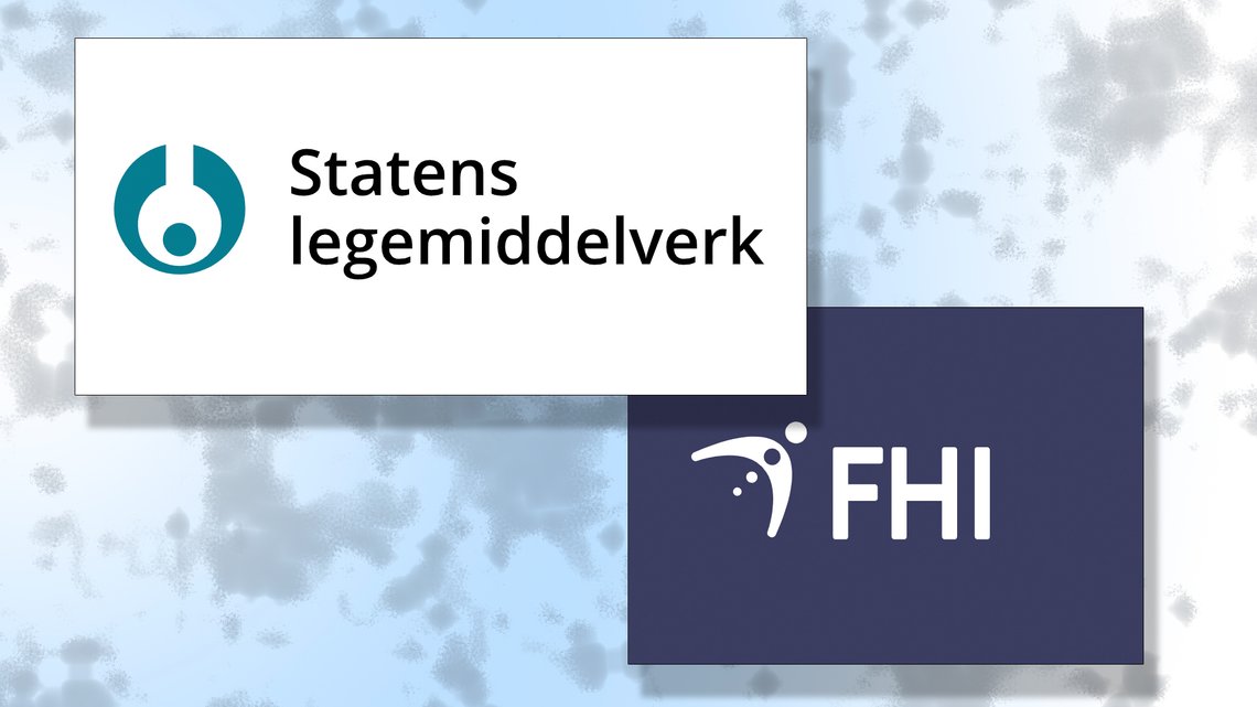 SLVs og FHIs logoer. Foto: Legemiddelverket.no / Fhi.no / Document SLVs og FHIs logoer. Foto: Legemiddelverket.no / Fhi.no / Document