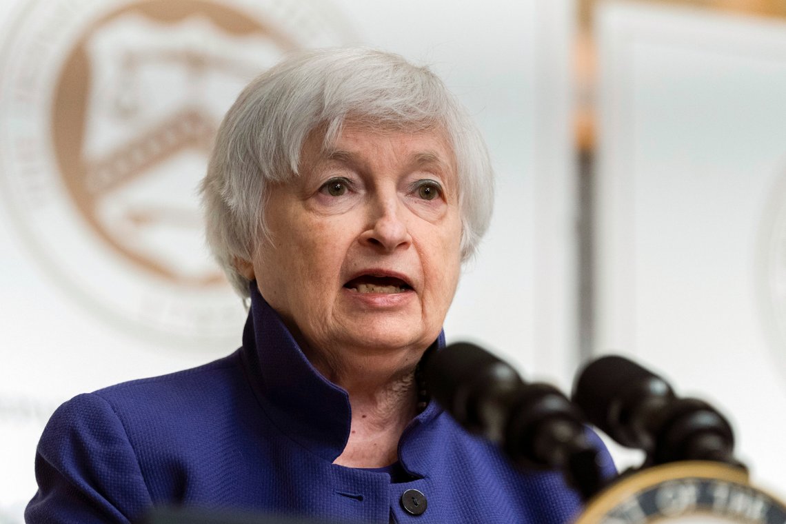 USAs finansminister Janet Yellen. Foto: Manuel Balce Ceneta, AP-NTB. USAs finansminister Janet Yellen. Foto: Manuel Balce Ceneta, AP-NTB.
