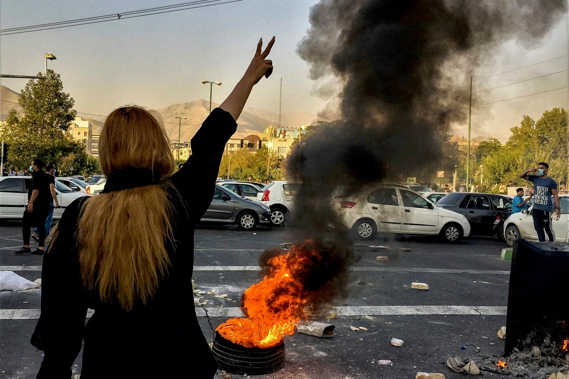 FILE - In this photo taken by an individual not employed by the Associated Press and obtained by the AP outside Iran, Iranians protests the death of 22-year-old Mahsa Amini after she was detained by the morality police, in Tehran, Oct. 1, 2022. Iran’s atomic energy agency alleged Sunday, Oct. 23, 2022, that hackers acting on behalf of an unidentified foreign country broke into a subsidiary’s network and had free access to its email system. Sunday's hack comes as Iran continues to face nationwide unrest first sparked by the Sept. 16 death of Mahsa Amini, a 22-year-old woman in police custody. (AP Photo/Middle East Images, File) FILE - In this photo taken by an individual not employed by the Associated Press and obtained by the AP outside Iran, Iranians protests the death of 22-year-old Mahsa Amini after she was detained by the morality police, in Tehran, Oct. 1, 2022. Iran’s atomic energy agency alleged Sunday, Oct. 23, 2022, that hackers acting on behalf of an unidentified foreign country broke into a subsidiary’s network and had free access to its email system. Sunday's hack comes as Iran continues to face nationwide unrest first sparked by the Sept. 16 death of Mahsa Amini, a 22-year-old woman in police custody. (AP Photo/Middle East Images, File)
