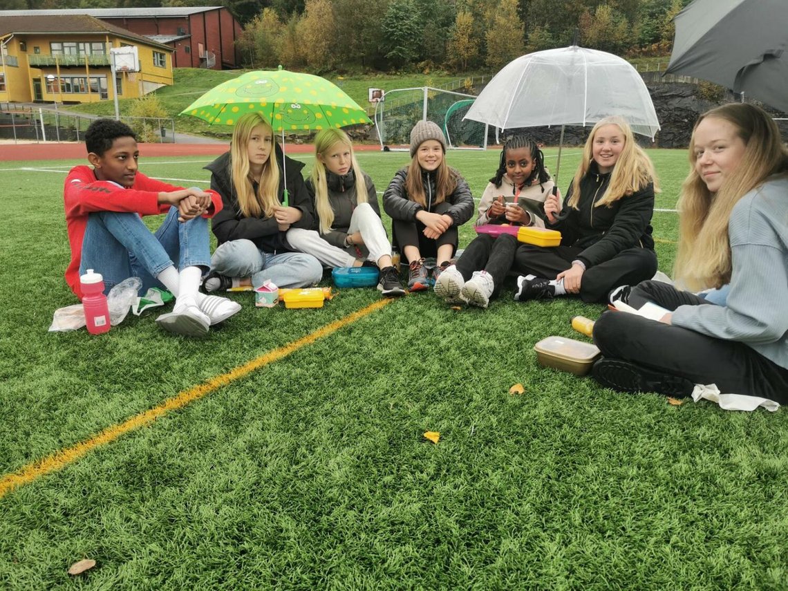 Skolelaget på Sagatun. Foto: Privat Skolelaget på Sagatun. Foto: Privat