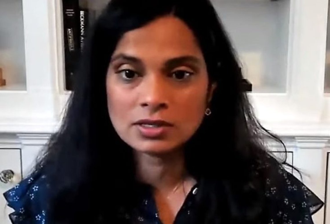 Vijaya Gadde var sjef for Twitters juridiske avdeling og "skadelig innhold" og desinformasjon sorterte under henne. Foto: wikimedia commons. Vijaya Gadde var sjef for Twitters juridiske avdeling og "skadelig innhold" og desinformasjon sorterte under henne. Foto: wikimedia commons.