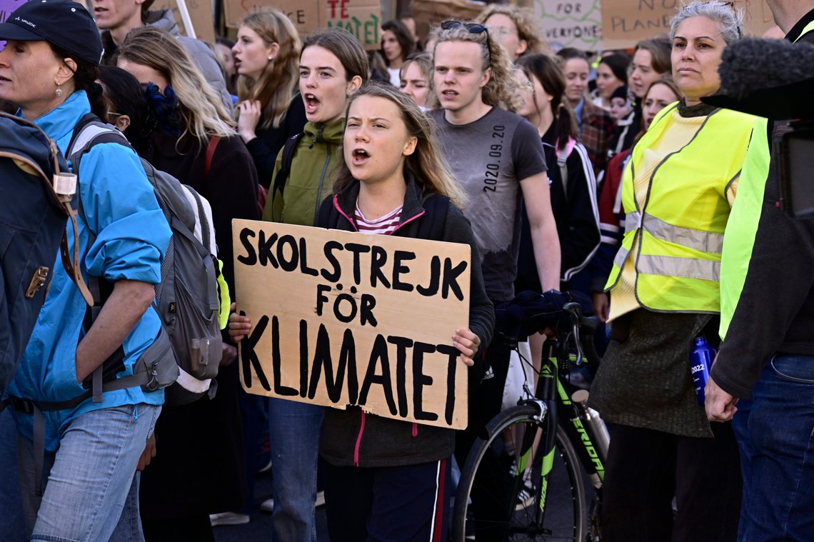 I stedet for skolestreik for klimaet, bør vi heller streike for å forbedre klimaet på skolene. Foto: Claudio Bresciani/ TT News Agency/ AP/ NTB I stedet for skolestreik for klimaet, bør vi heller streike for å forbedre klimaet på skolene. Foto: Claudio Bresciani/ TT News Agency/ AP/ NTB