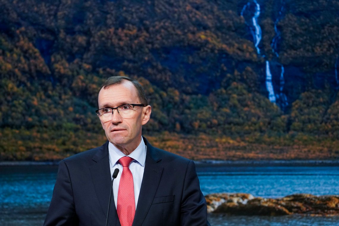 Oslo 20221103.
Klima- og miljøminister Espen Barth Eide inviterer til pressekonferanse i forkant av klimatoppmøtet COP27 i Egypt.
Foto: Ole Berg-Rusten / NTB Oslo 20221103.
Klima- og miljøminister Espen Barth Eide inviterer til pressekonferanse i forkant av klimatoppmøtet COP27 i Egypt.
Foto: Ole Berg-Rusten / NTB