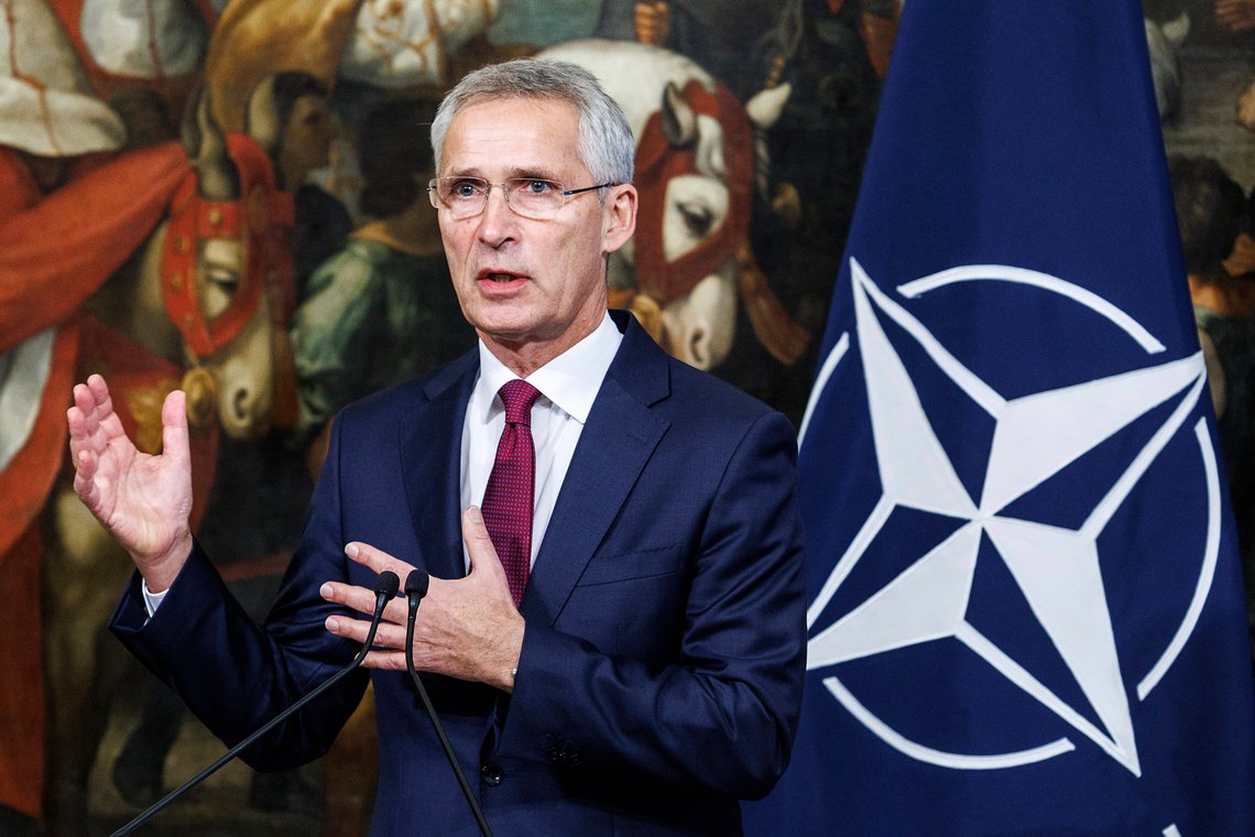 Nato-sjef Jens Stoltenberg leder onsdag et krisemøte i forsvarsalliansen. Foto: Roberto Monaldo / LaPresse via AP / NTB Nato-sjef Jens Stoltenberg leder onsdag et krisemøte i forsvarsalliansen. Foto: Roberto Monaldo / LaPresse via AP / NTB