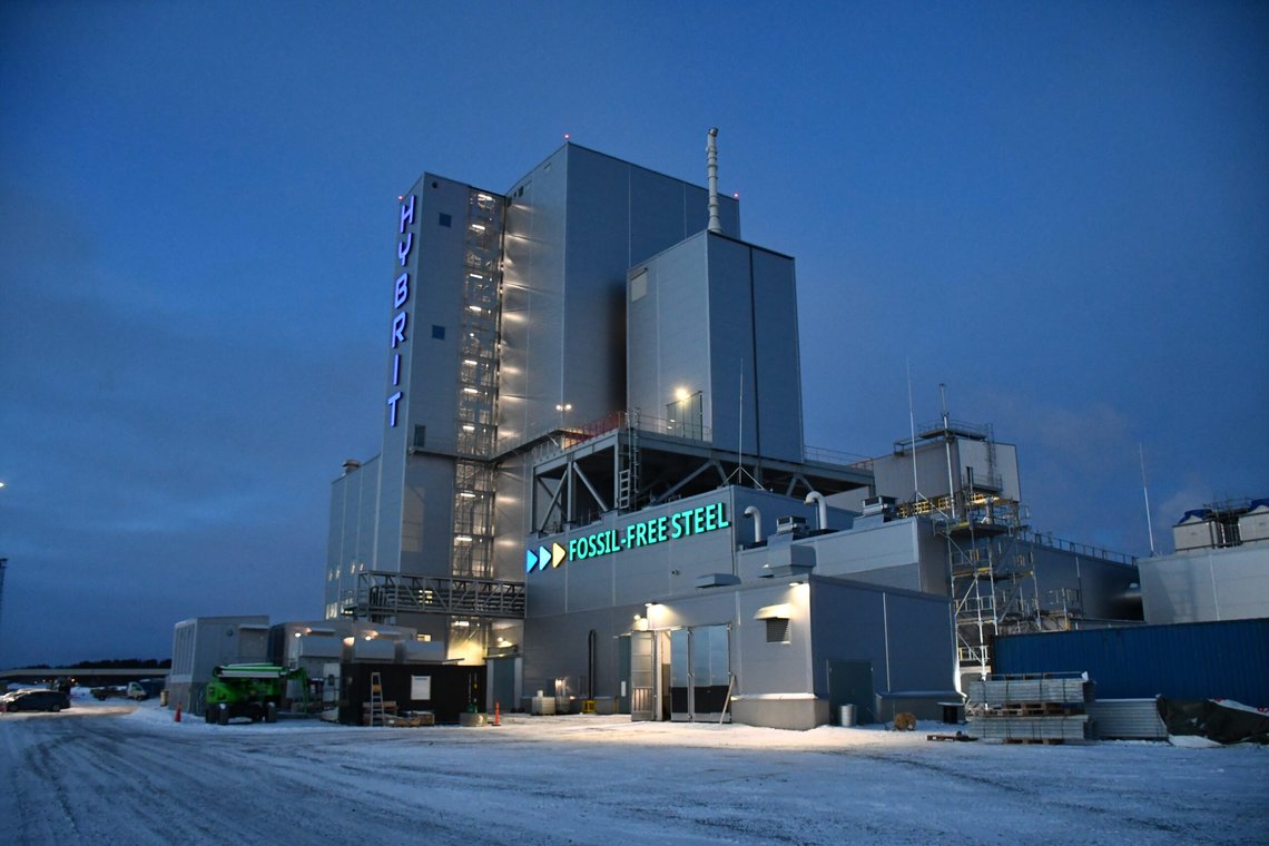Hybrits pilotanlegg for direktereduksjon i Luleå.
Foto: Åsa Bäcklin / Pressebilde HYBRIT Hybrits pilotanlegg for direktereduksjon i Luleå.
Foto: Åsa Bäcklin / Pressebilde HYBRIT