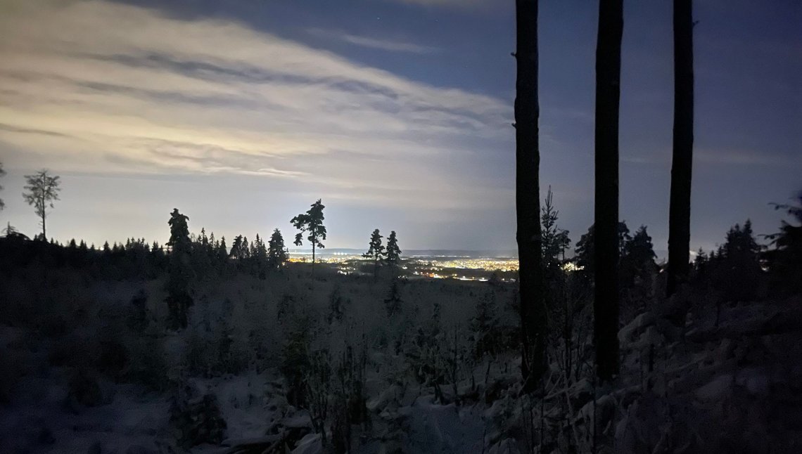 Usikt mot Gardermoen 18. desember 2022 Usikt mot Gardermoen 18. desember 2022