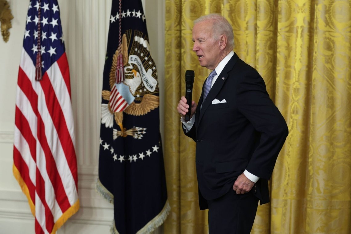 U.S. President Joe Biden speaks to mayors from across the country during an event at the East Room of the White House on January 20, 2023 in Washington, DC. Photo: Shutterstock, Salma Bashir Motiwala, Pakistan. U.S. President Joe Biden speaks to mayors from across the country during an event at the East Room of the White House on January 20, 2023 in Washington, DC. Photo: Shutterstock, Salma Bashir Motiwala, Pakistan.