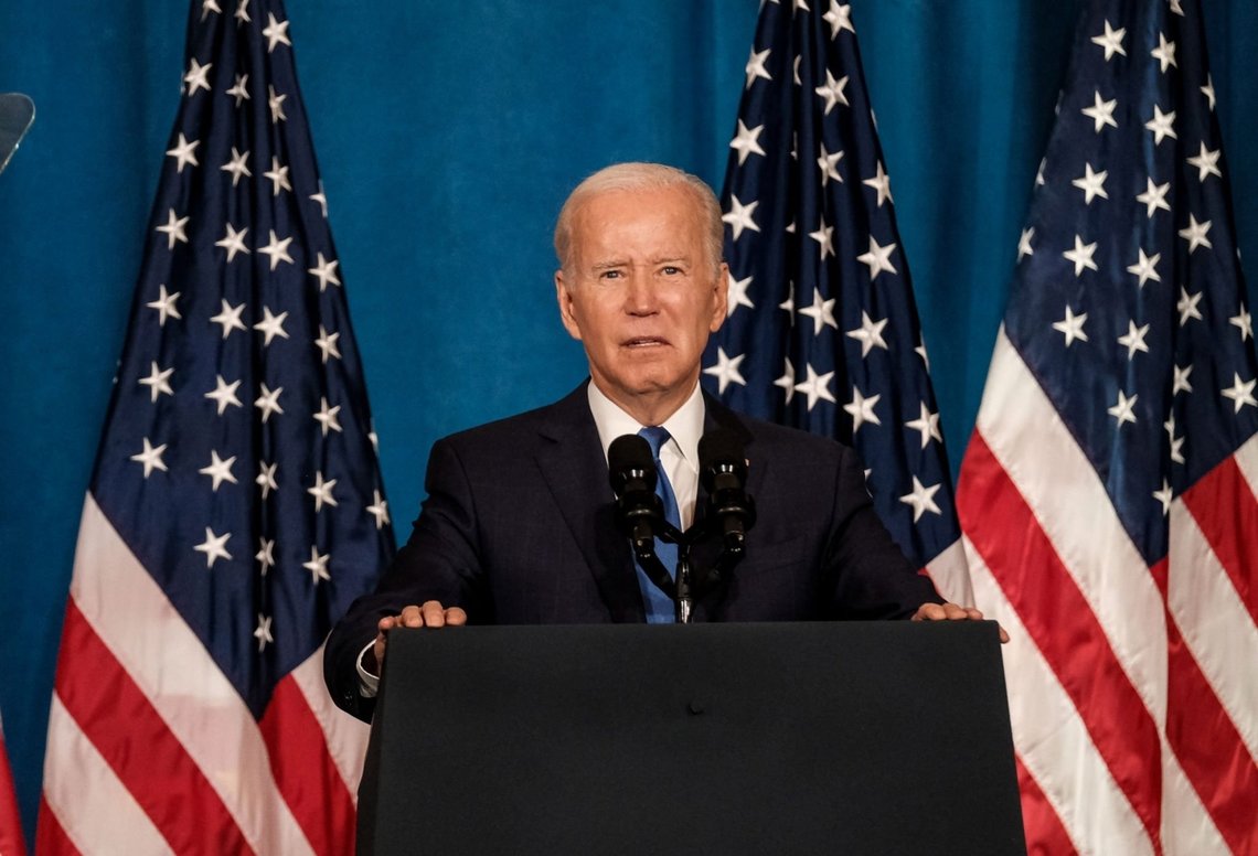 U.S. President Joe Biden delivers remarks on preserving and protecting Democracy at Union Station on November 2, 2022 in Washington, DC. Photo: Shutterstock, Salma Bashir Motiwala U.S. President Joe Biden delivers remarks on preserving and protecting Democracy at Union Station on November 2, 2022 in Washington, DC. Photo: Shutterstock, Salma Bashir Motiwala