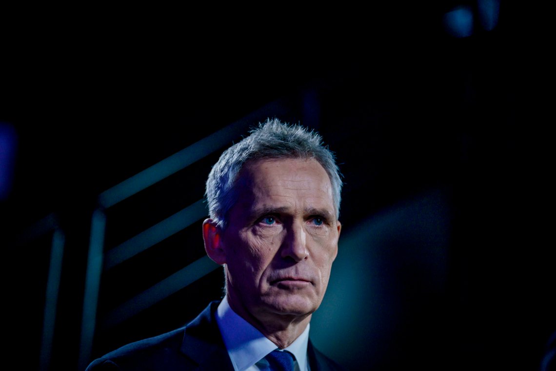 Generalsekretær i Nato, Jens Stoltenberg, under NHOs årskonferanse i Oslo Spektrum. Foto: Stian Lysberg Solum / NTB Generalsekretær i Nato, Jens Stoltenberg, under NHOs årskonferanse i Oslo Spektrum. Foto: Stian Lysberg Solum / NTB