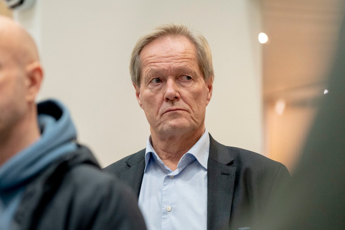 Oslo 20230103.
Styreleder Cato Hellesjø i Bane Nor etter et møte med samferdselsministeren, Jernbanedirektoratet og Statens jernbanetilsyn om Follobanen.
Foto: Håkon Mosvold Larsen / NTB Oslo 20230103.
Styreleder Cato Hellesjø i Bane Nor etter et møte med samferdselsministeren, Jernbanedirektoratet og Statens jernbanetilsyn om Follobanen.
Foto: Håkon Mosvold Larsen / NTB