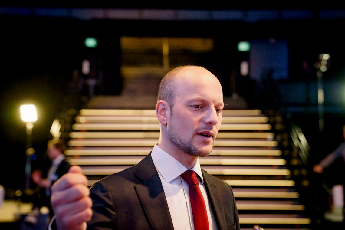 Oslo 20230105.
Georg Riekeles, assisterende direktør i European Policy Centre, på NHOs årskonferanse i Oslo spektrum.
Foto: Stian Lysberg Solum / NTB Oslo 20230105.
Georg Riekeles, assisterende direktør i European Policy Centre, på NHOs årskonferanse i Oslo spektrum.
Foto: Stian Lysberg Solum / NTB