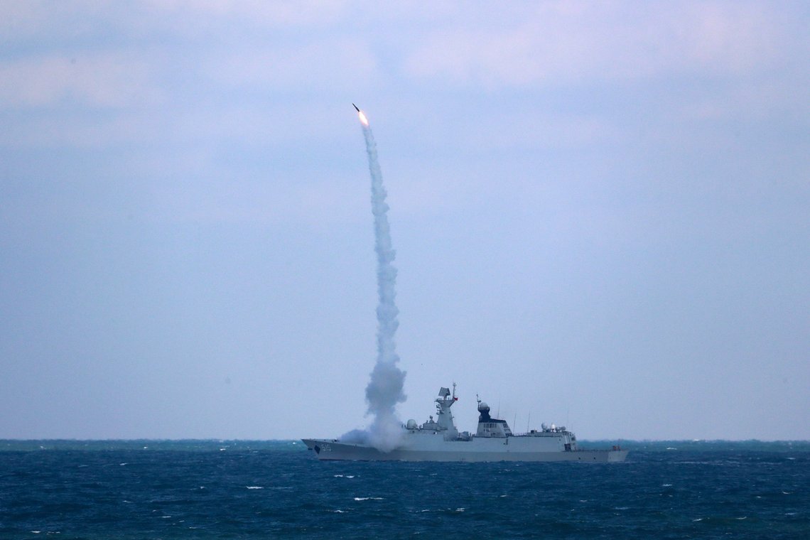 In this photo released by Xinhua News Agency, Chinese naval frigate Binzhou takes part in a joint naval drills with Russian warships in the East China Sea Tuesday, Dec. 27, 2022. Chinese and Russian navies concluded the seven-days joint naval exercise on Dec. 27, as they both face tensions with the United States. (Xu Wei/Xinhua via AP) In this photo released by Xinhua News Agency, Chinese naval frigate Binzhou takes part in a joint naval drills with Russian warships in the East China Sea Tuesday, Dec. 27, 2022. Chinese and Russian navies concluded the seven-days joint naval exercise on Dec. 27, as they both face tensions with the United States. (Xu Wei/Xinhua via AP)