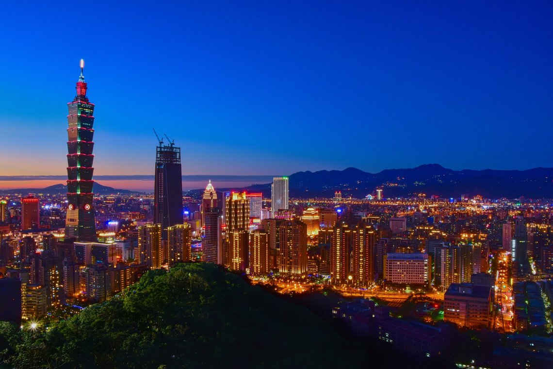 Taipei, Taiwan, foto fra Pixabay. Taipei, Taiwan, foto fra Pixabay.