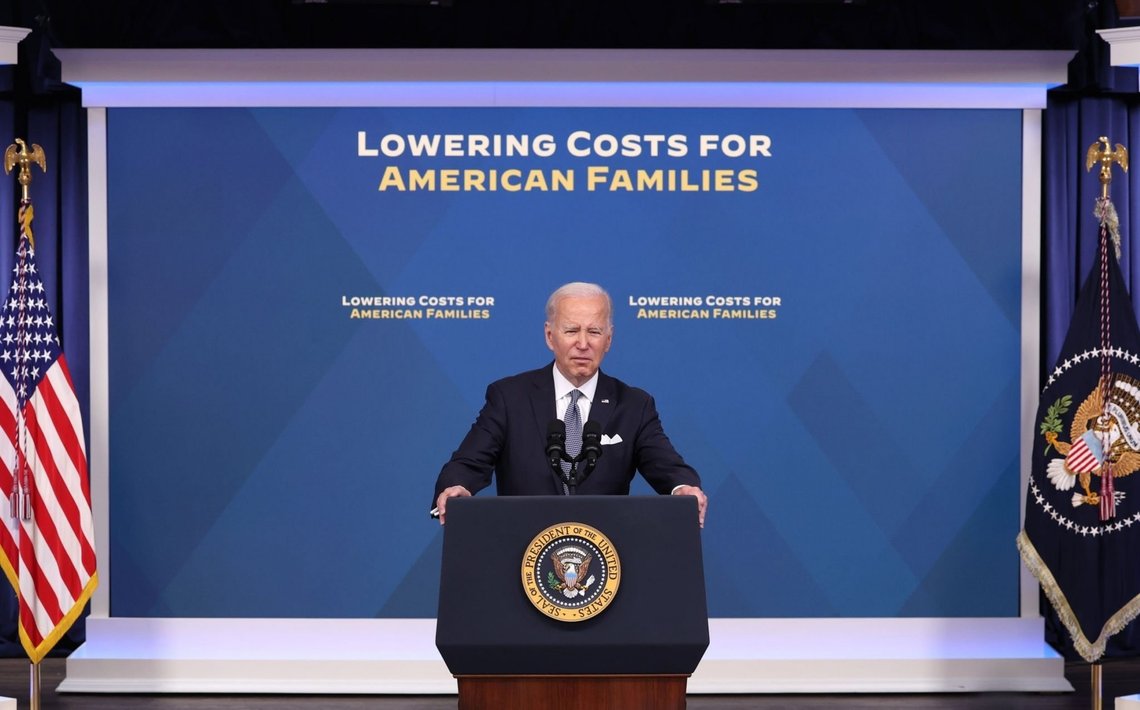 U.S. President Joe Biden delivers remarks on the economy and inflation in the Eisenhower Executive Office Building on January 12, 2023 in Washington, DC. Photo: Shutterstock, Salma Bashir Motiwala. U.S. President Joe Biden delivers remarks on the economy and inflation in the Eisenhower Executive Office Building on January 12, 2023 in Washington, DC. Photo: Shutterstock, Salma Bashir Motiwala.