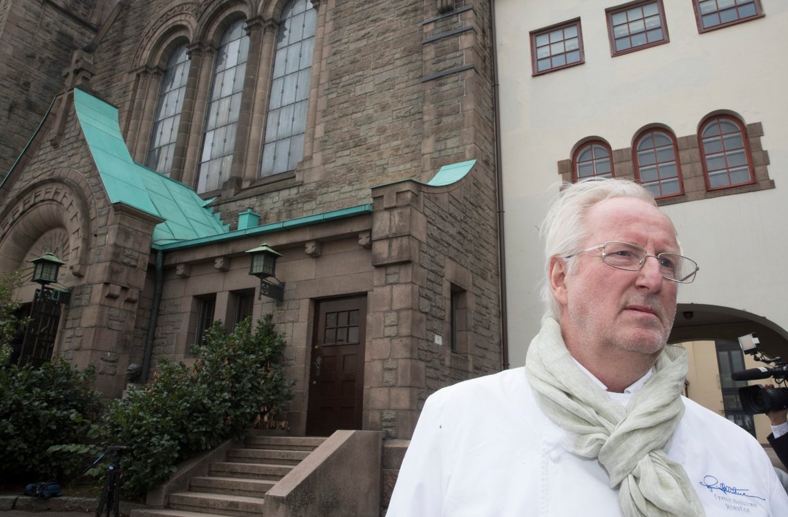 Eyvind Hellstrøm foran Frogner kirke i Oslo.
Foto: Terje Pedersen / NTB Eyvind Hellstrøm foran Frogner kirke i Oslo.
Foto: Terje Pedersen / NTB