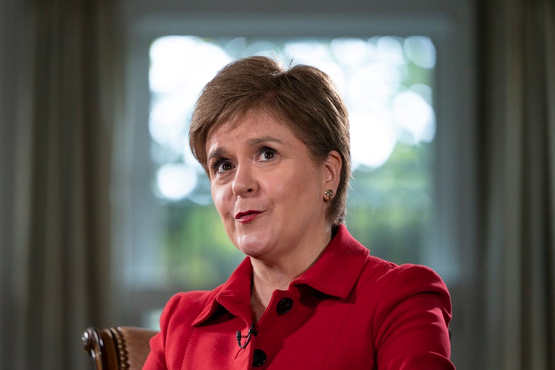 FILE - Scotland's First Minister of Scotland, Nicola Sturgeon, is interviewed, May 17, 2022, in Washington. BBC reports on Wednesday, Feb. 15, 2023 Scotland's First Minister Nicola Sturgeon is to resign after 8 years in office (AP Photo/Jacquelyn Martin, File) FILE - Scotland's First Minister of Scotland, Nicola Sturgeon, is interviewed, May 17, 2022, in Washington. BBC reports on Wednesday, Feb. 15, 2023 Scotland's First Minister Nicola Sturgeon is to resign after 8 years in office (AP Photo/Jacquelyn Martin, File)