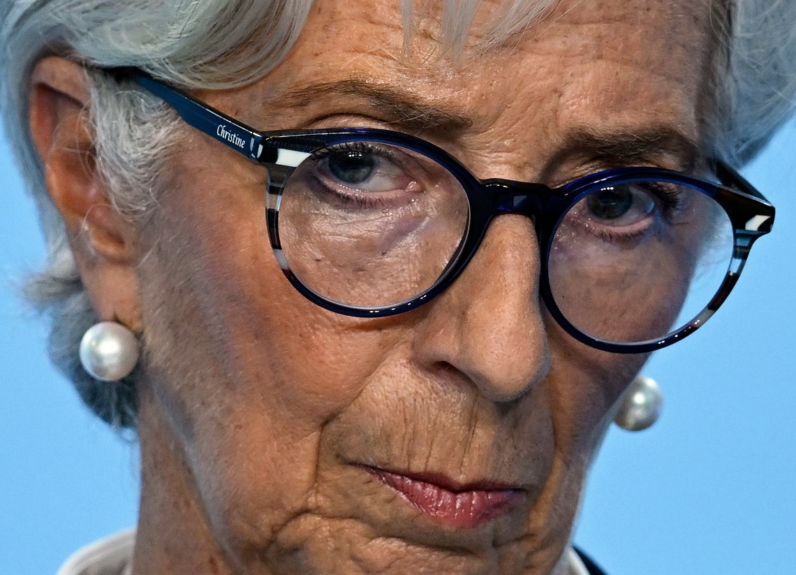Christine Lagarde, President of the European Central Bank (ECB), gives a press conference at ECB headquarters in Frankfurt, Germany, Thursday, Oct. 27, 2022. The European Central Bank has made another outsized interest rate hike aimed at squelching out-of-control inflation. It increased rates by three-quarters of a percentage point Thursday at a meeting in Frankfurt. (Arne Dedert/dpa via AP) Christine Lagarde, President of the European Central Bank (ECB), gives a press conference at ECB headquarters in Frankfurt, Germany, Thursday, Oct. 27, 2022. The European Central Bank has made another outsized interest rate hike aimed at squelching out-of-control inflation. It increased rates by three-quarters of a percentage point Thursday at a meeting in Frankfurt. (Arne Dedert/dpa via AP)