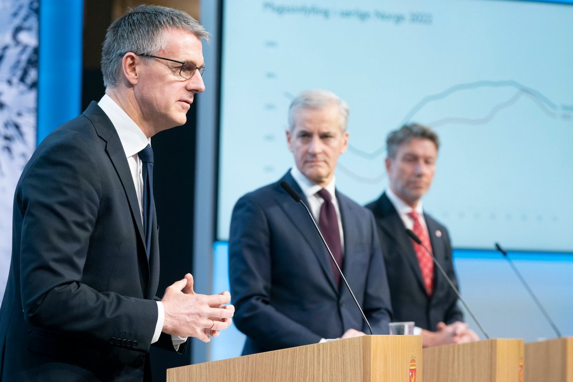 Generaldirektør Kjetil Lund i NVE anbefaler hybridkabler av fase II på feltet Sørlige Nordsjø. Dette betyr flere kabler til utlandet. Foto: Terje Pedersen / NTB Generaldirektør Kjetil Lund i NVE anbefaler hybridkabler av fase II på feltet Sørlige Nordsjø. Dette betyr flere kabler til utlandet. Foto: Terje Pedersen / NTB