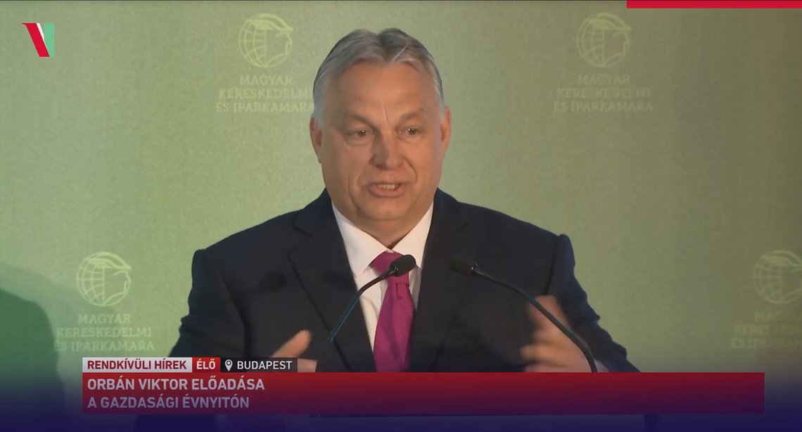 Viktor Orbán. Skjermdump fra Facebook Watch Viktor Orbán. Skjermdump fra Facebook Watch